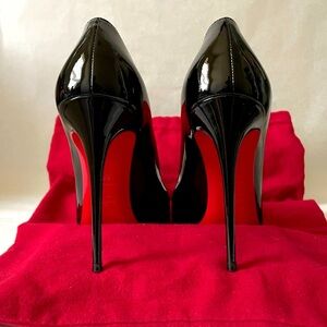 Christian Louboutin Black and Red Heels